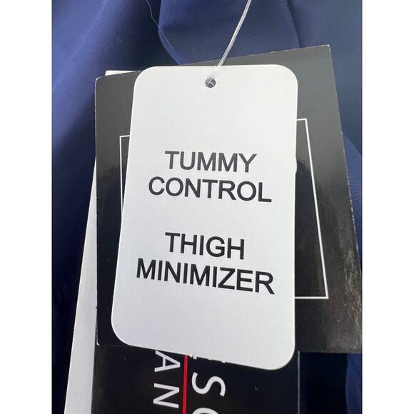 Island Escape Woman Navy Blue Plus Size Tummy Control Swim Skirt 24W - Picture 9 of 9